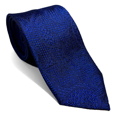 PHOENIX Royal Blue Paisley Silk Grenadine Jacquard Tie-0