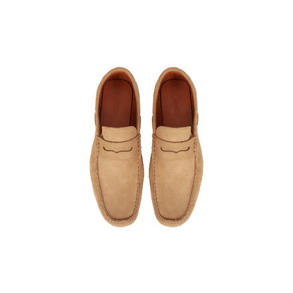 Hayden Men's Premium Camel Suede Leather Mules Camel & White-3