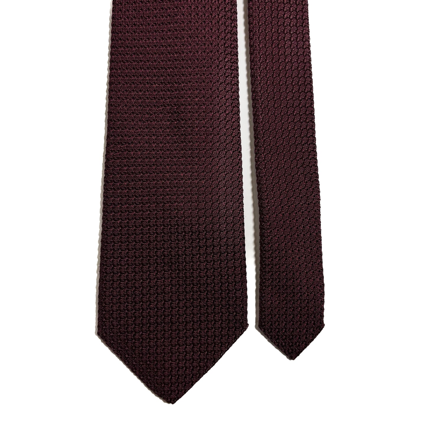 Burgundy Silk Grenadine Tie (Garza Grossa)-2