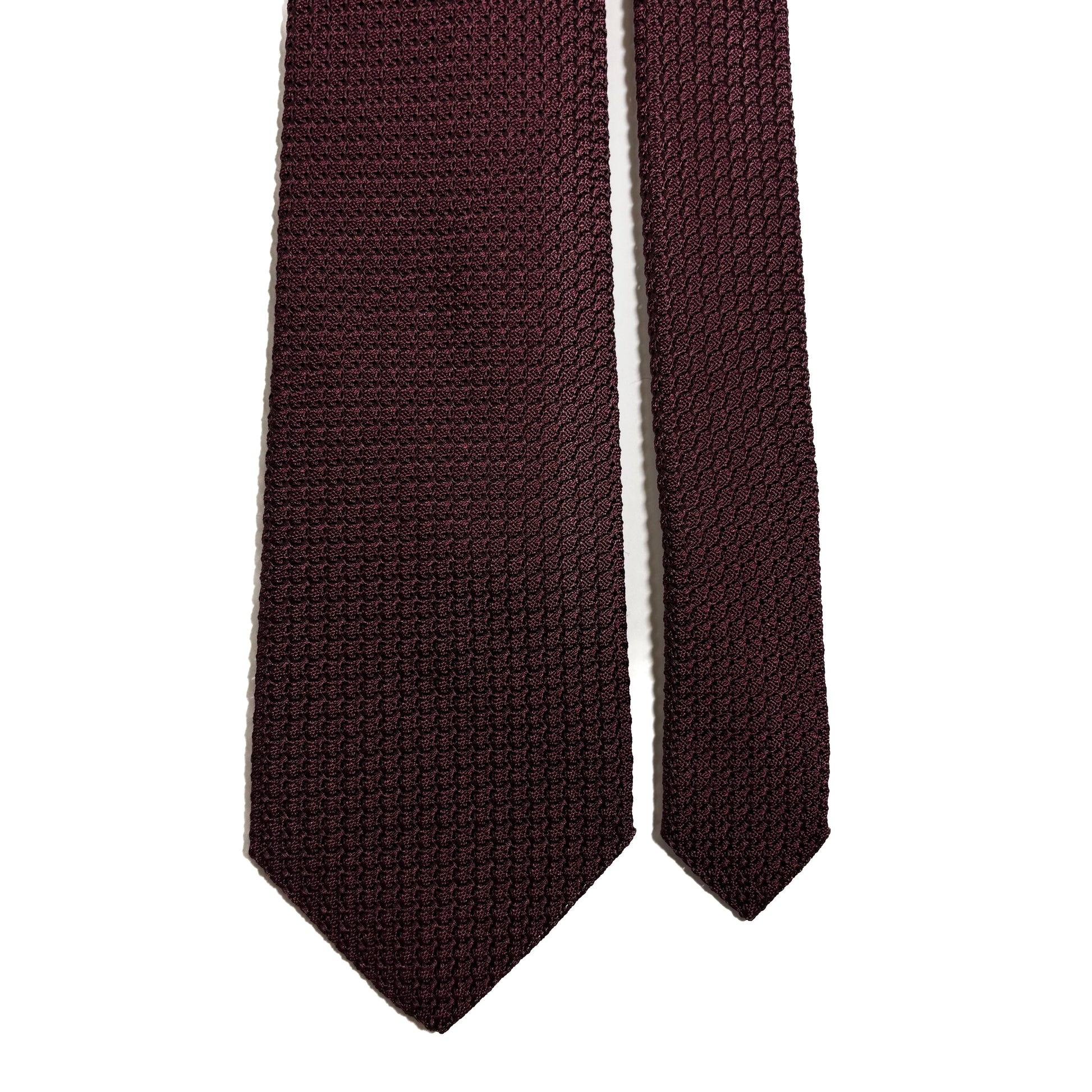 Burgundy Silk Grenadine Tie (Garza Grossa)-2