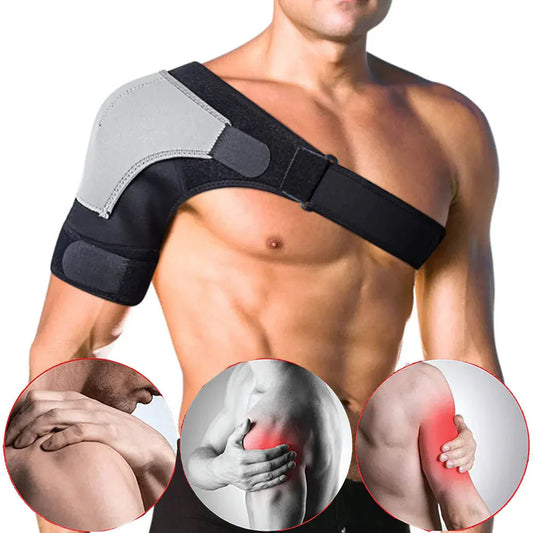 Adjustable Neoprene Shoulder Support Brace Compression Strap Black-0
