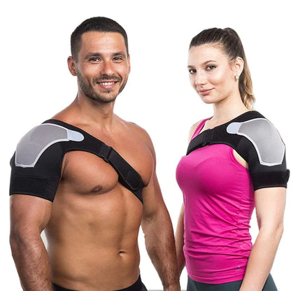 Adjustable Neoprene Shoulder Support Brace Compression Strap Black-1