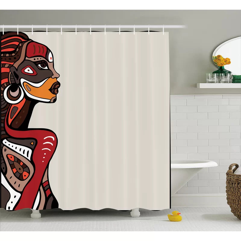 Avia Shower Curtain with Hooks Included