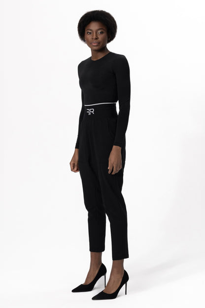 Wide-Leg Cotton-Blend Pants — a timeless and elegant addition to your collection