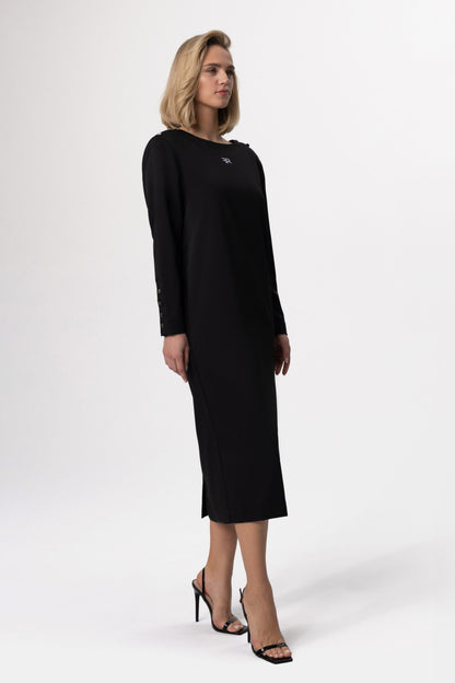 Indulge in the epitome of sophistication with our Elegant Open-Back Dress