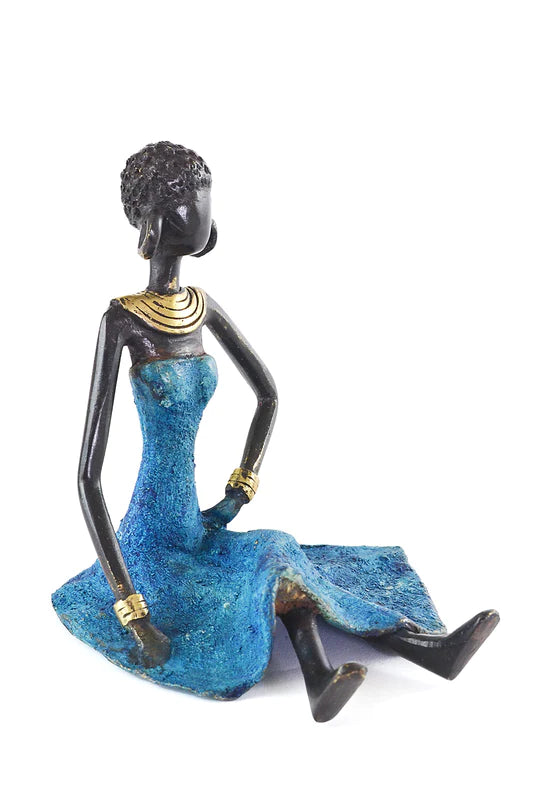 3 Serenity Burkina Bronze Sculpture