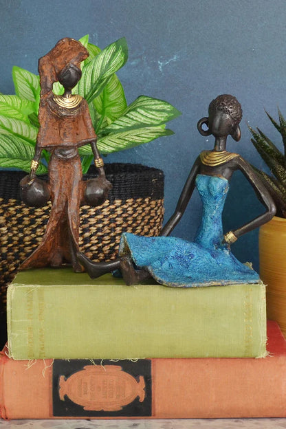 3 Serenity Burkina Bronze Sculpture