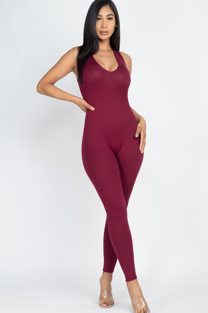 Racer Back Bodycon Jumpsuit (CAPELLA)-7