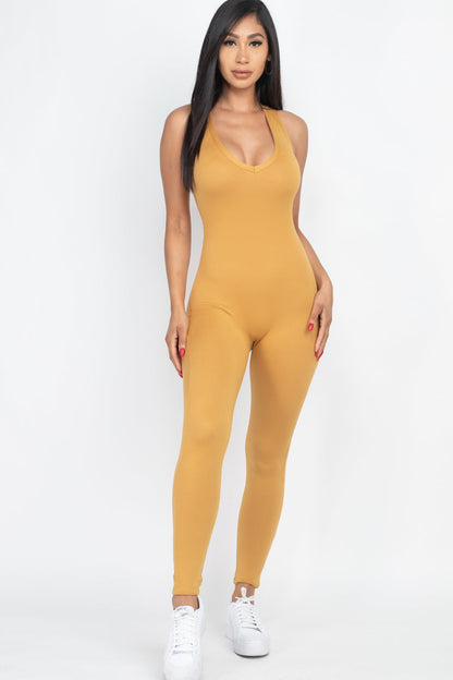 Racer Back Bodycon Jumpsuit (CAPELLA)-8
