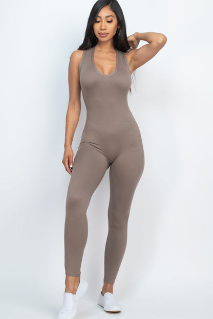 Racer Back Bodycon Jumpsuit (CAPELLA)-10