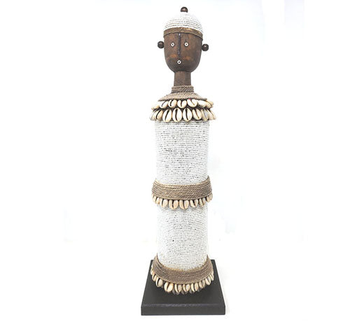 Beaded Namji Doll 53 White-0