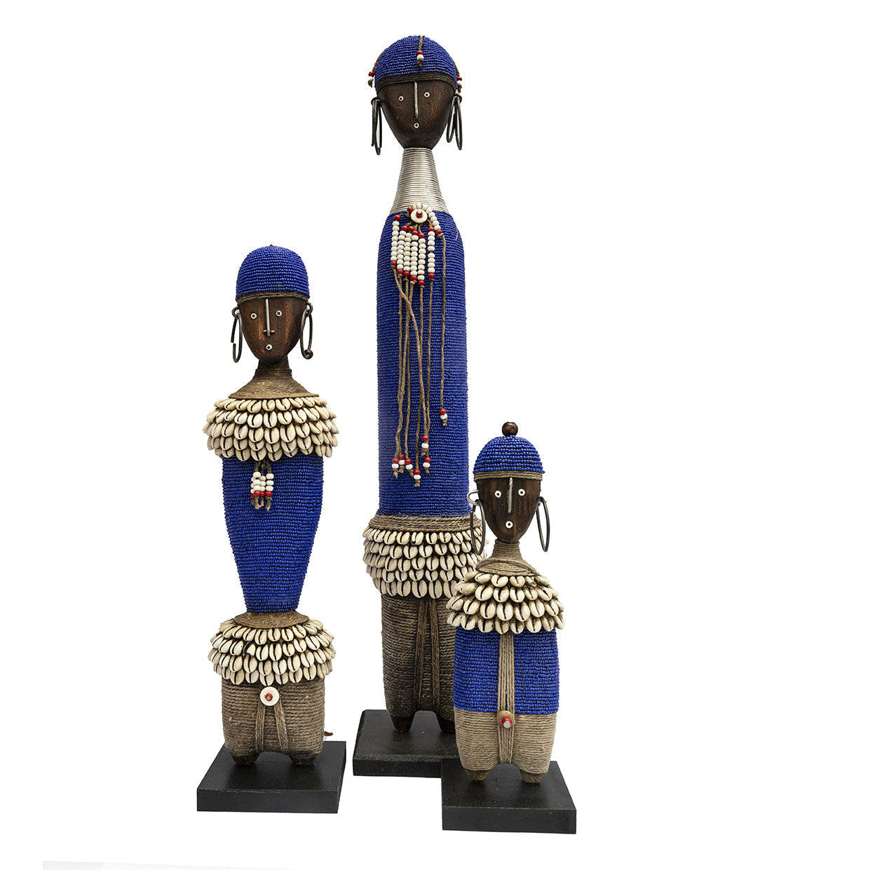 Beaded Namji Doll Blue Family 01-0