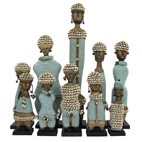 Beaded Namji Doll Light Blue Family 01-0