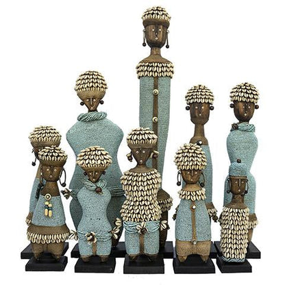 Beaded Namji Doll Light Blue Family 01-0