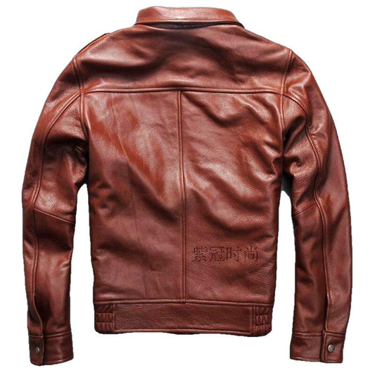 Bron Men's G1 Cowhide Leather Jacket-1