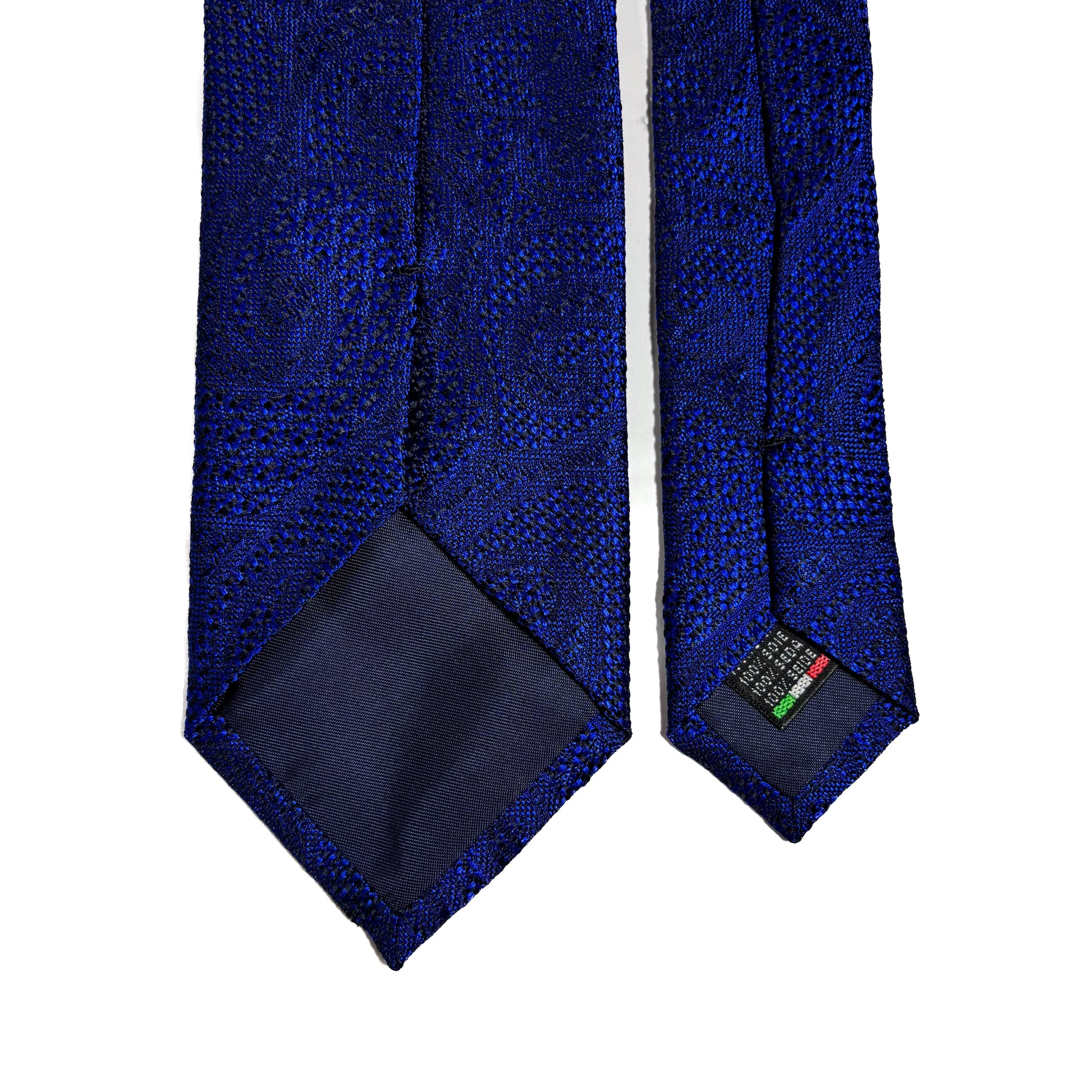 PHOENIX Royal Blue Paisley Silk Grenadine Jacquard Tie-3