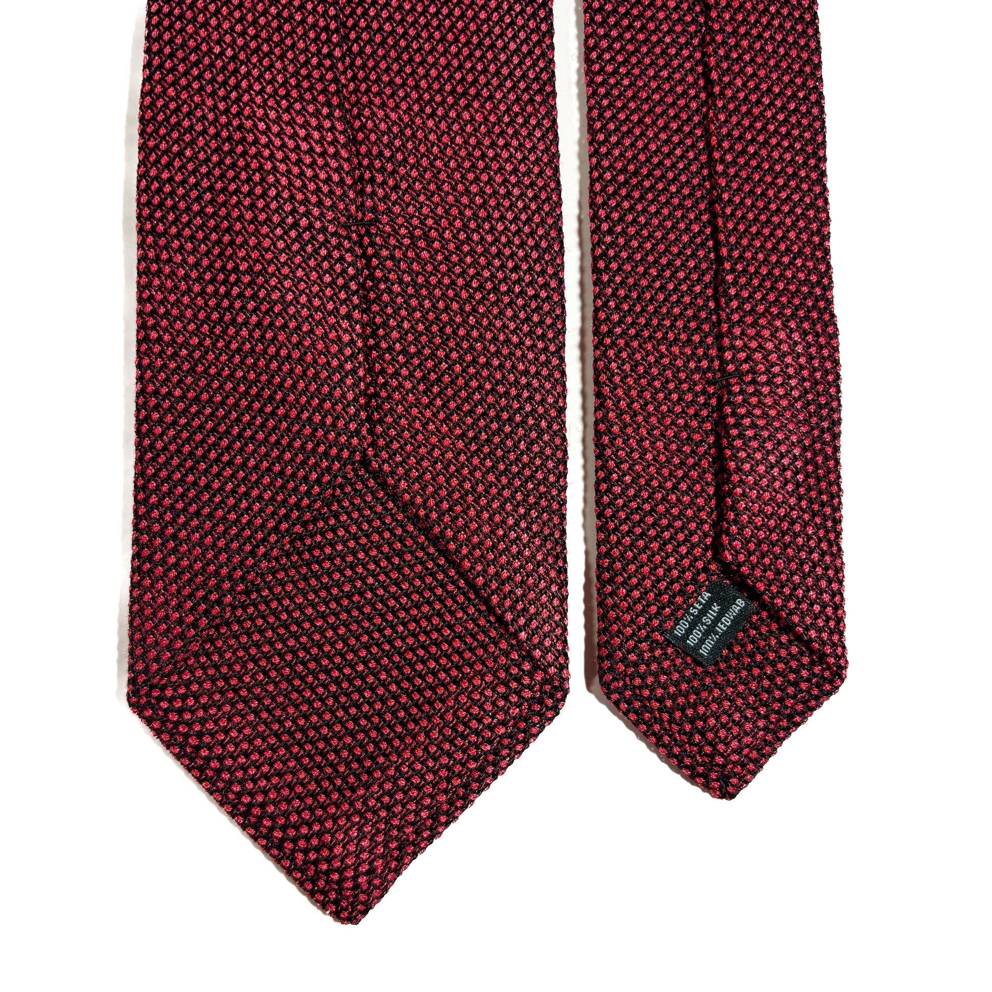 Brick Red Silk Grenadine Tie (Garza Fina)-2