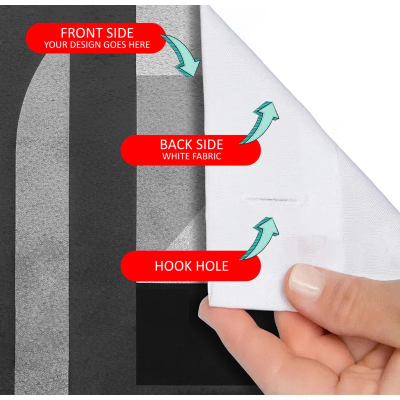 Shower Curtain with Hooks Included