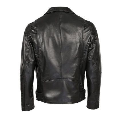 Classico Men's New Zealand Leather Motorcycle Jacket-2