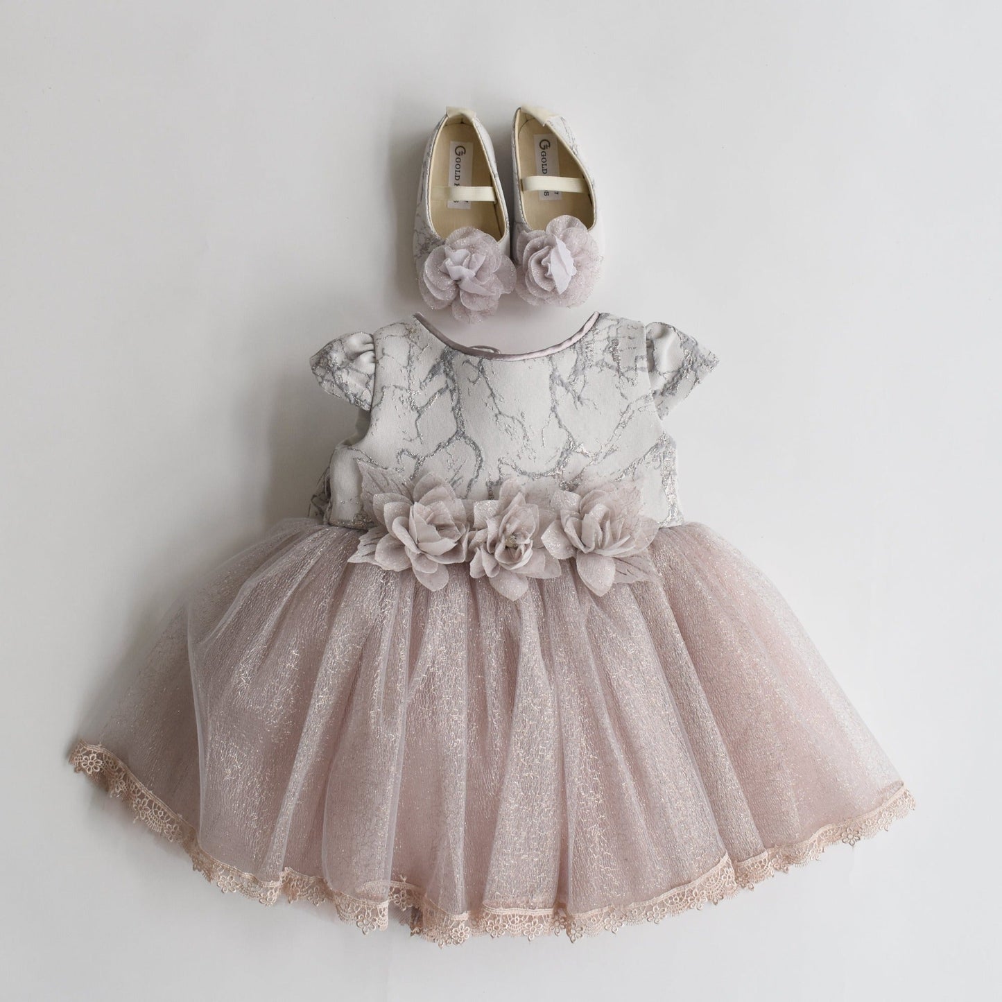 Leana Baby Formal Dress & Shoes-2