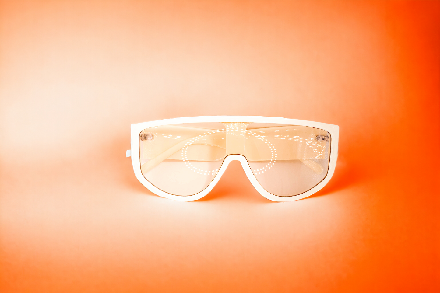 Beige Retro Oversized  Sunglasses-0