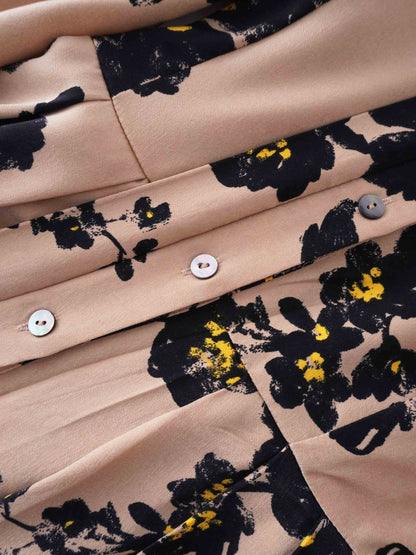 Lily Dress -Сopper Floral-4