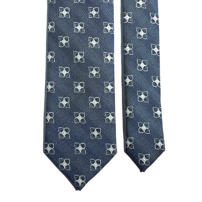 Light Blue Floral Silk Jacquard Tie-2