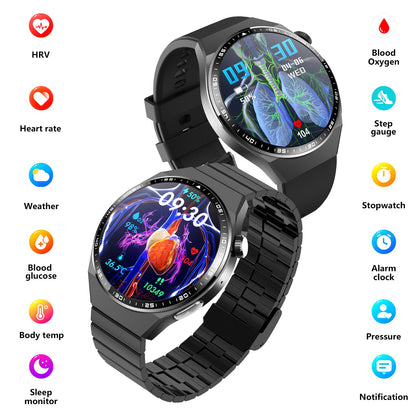 2025 New Accurate Measure ECG+PPG Smart Watch Men Full Touch Screen Sport Fitness Watches Bluetooth For Android ios Smartwatch-2