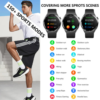 2025 New Accurate Measure ECG+PPG Smart Watch Men Full Touch Screen Sport Fitness Watches Bluetooth For Android ios Smartwatch-4