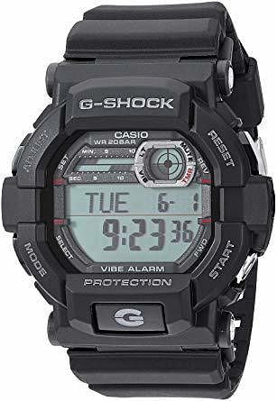Casio Men's G-Shock Alarm World Time Black Watch-0