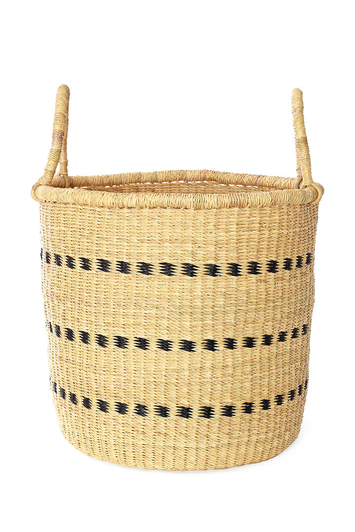 Set of 2 Dotted Elephant Grass Open Hampers