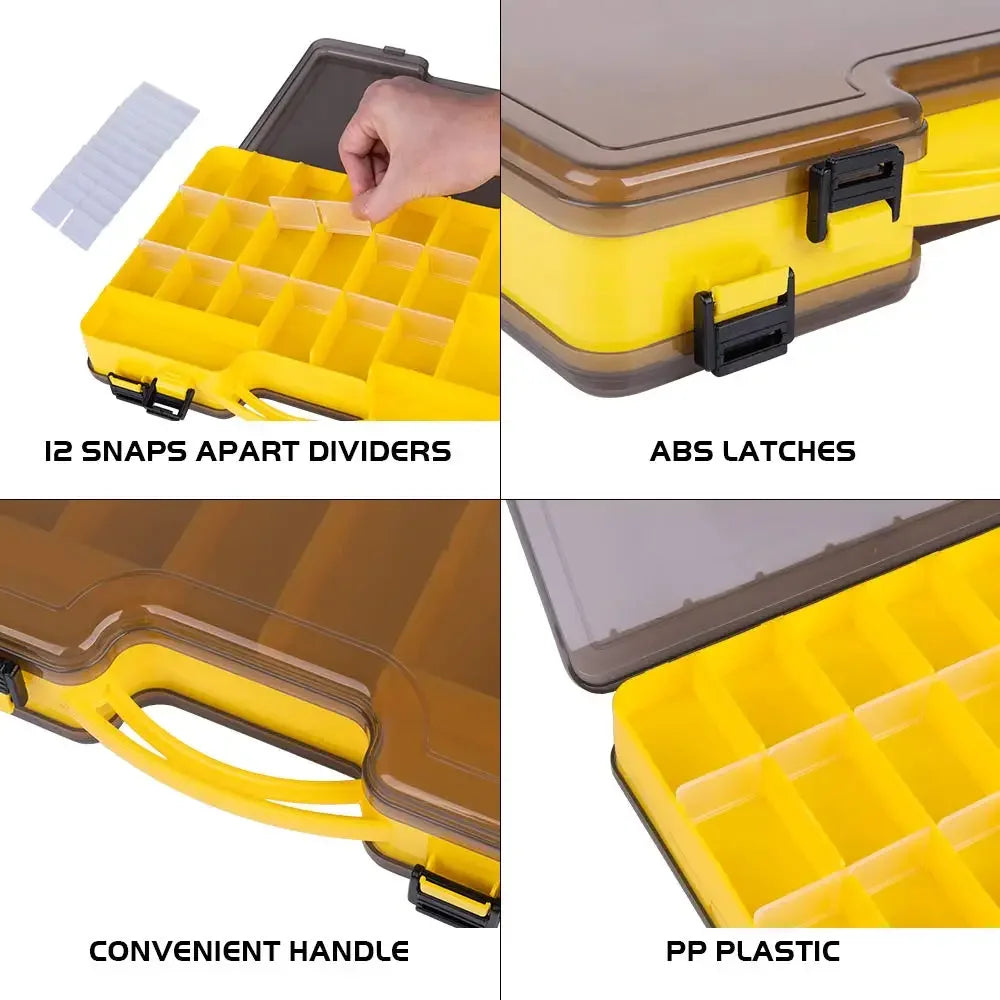 Waterproof Double Layer Fishing Tackle Box-4