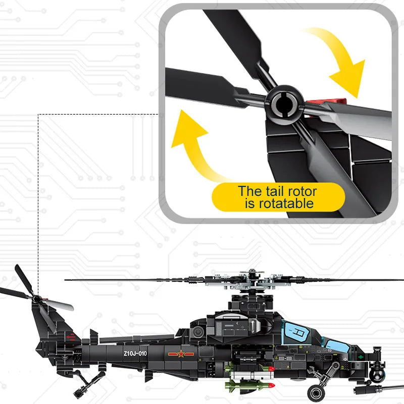 704PCS Military Helicopter Toy-2