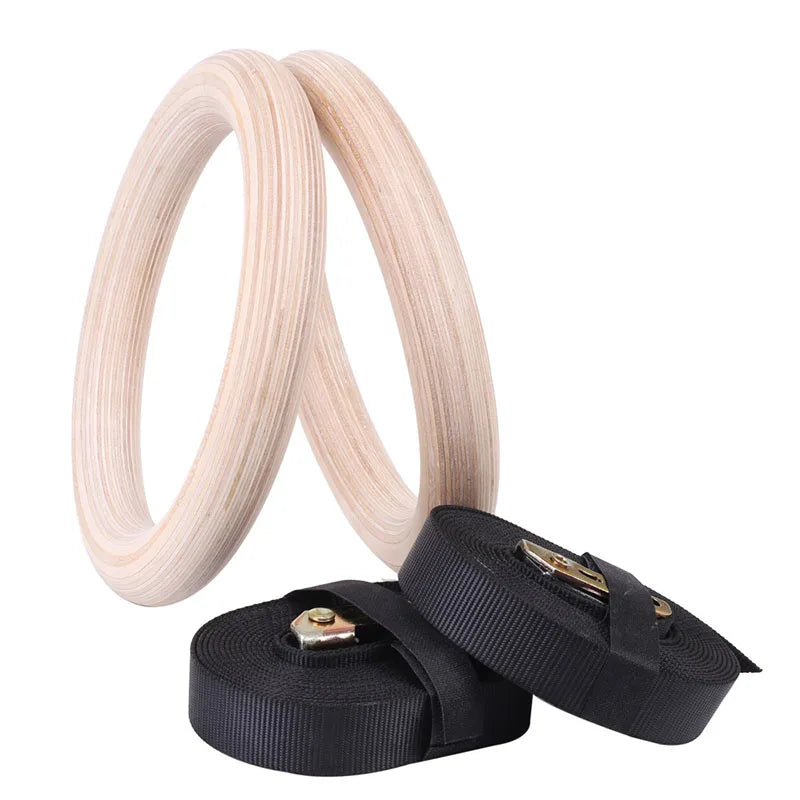 Sports Wood Gymnastic Rings-1