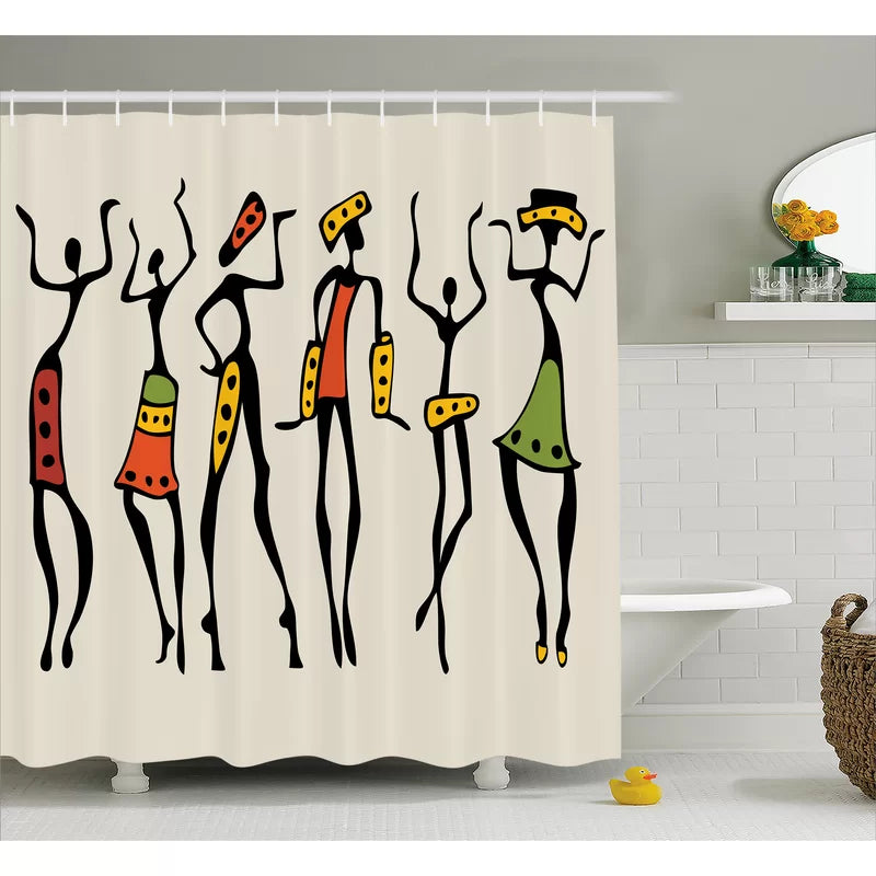 Haderslev Shower Curtain with Hooks Included