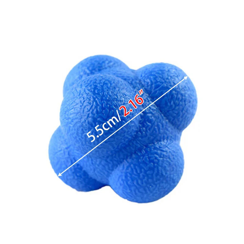 Hexagon Reaction Ball Agility & Reflex Training Tool Blue-3