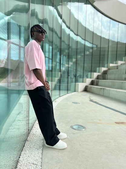 Oversized Pink Tee-3