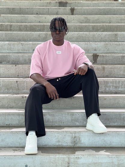 Oversized Pink Tee-5