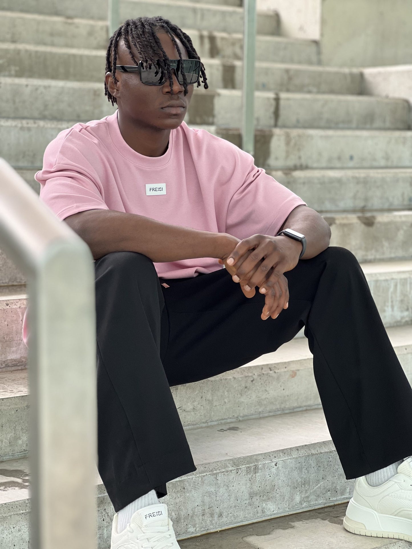 Oversized Pink Tee-6