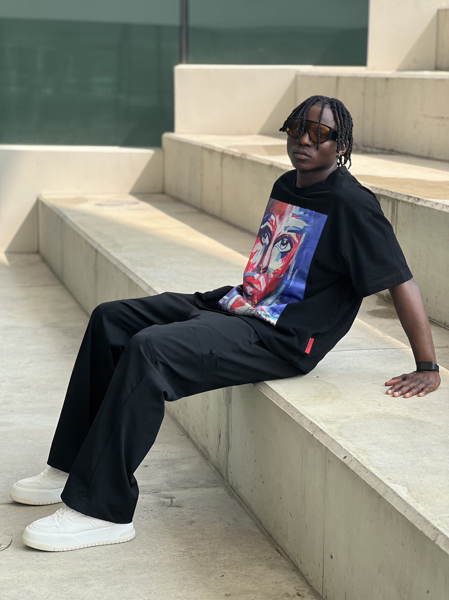 FREISI Wide-Fit Pants-6