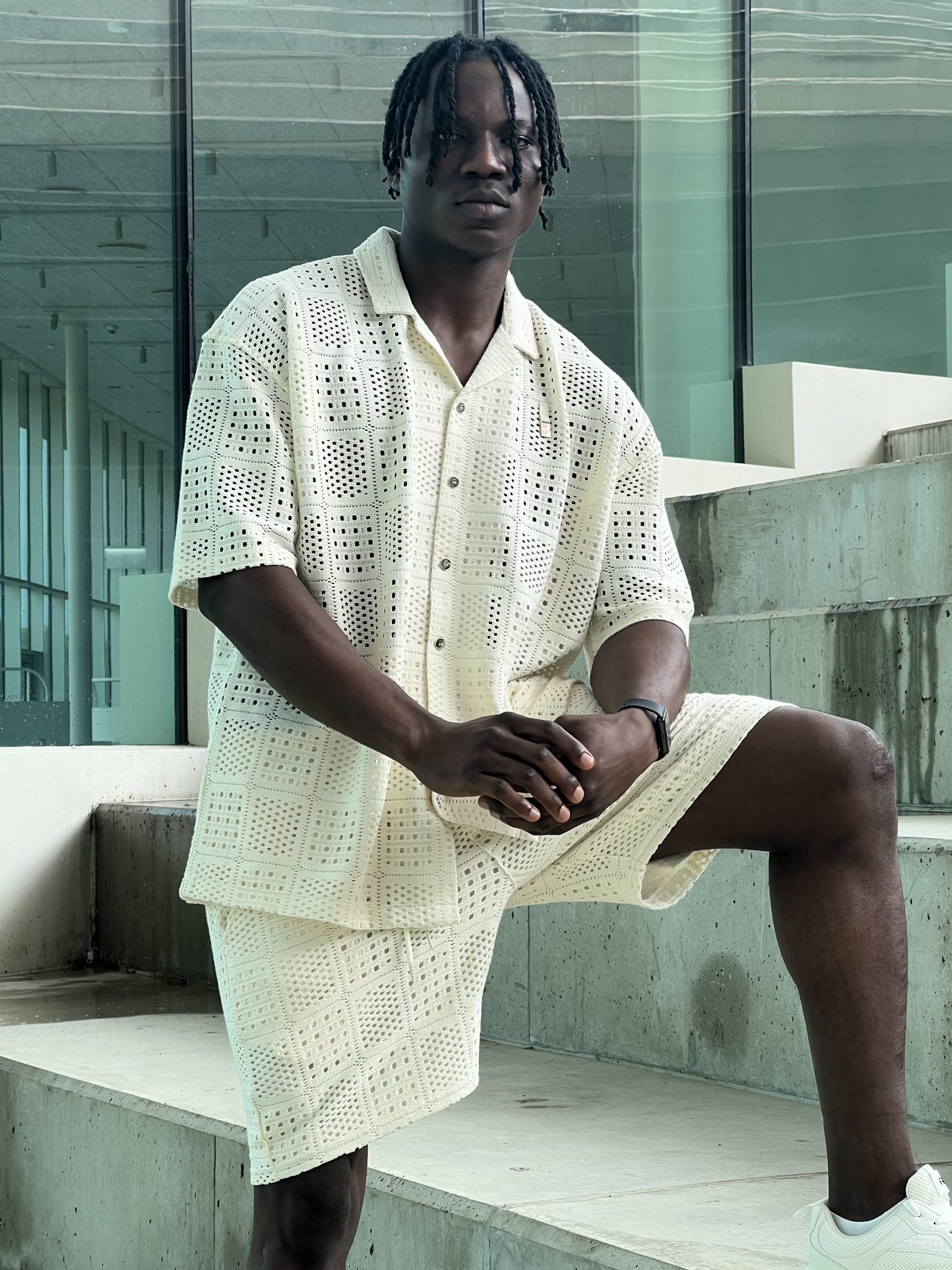 Textured Shirt – Cream-1