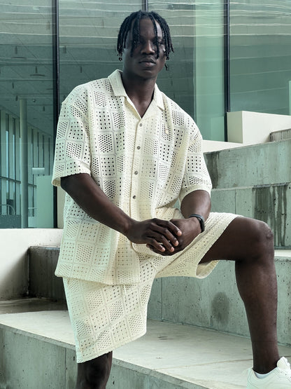 Textured Shirt – Cream-1