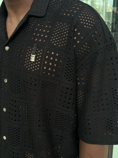 Textured Shirt – Black-3
