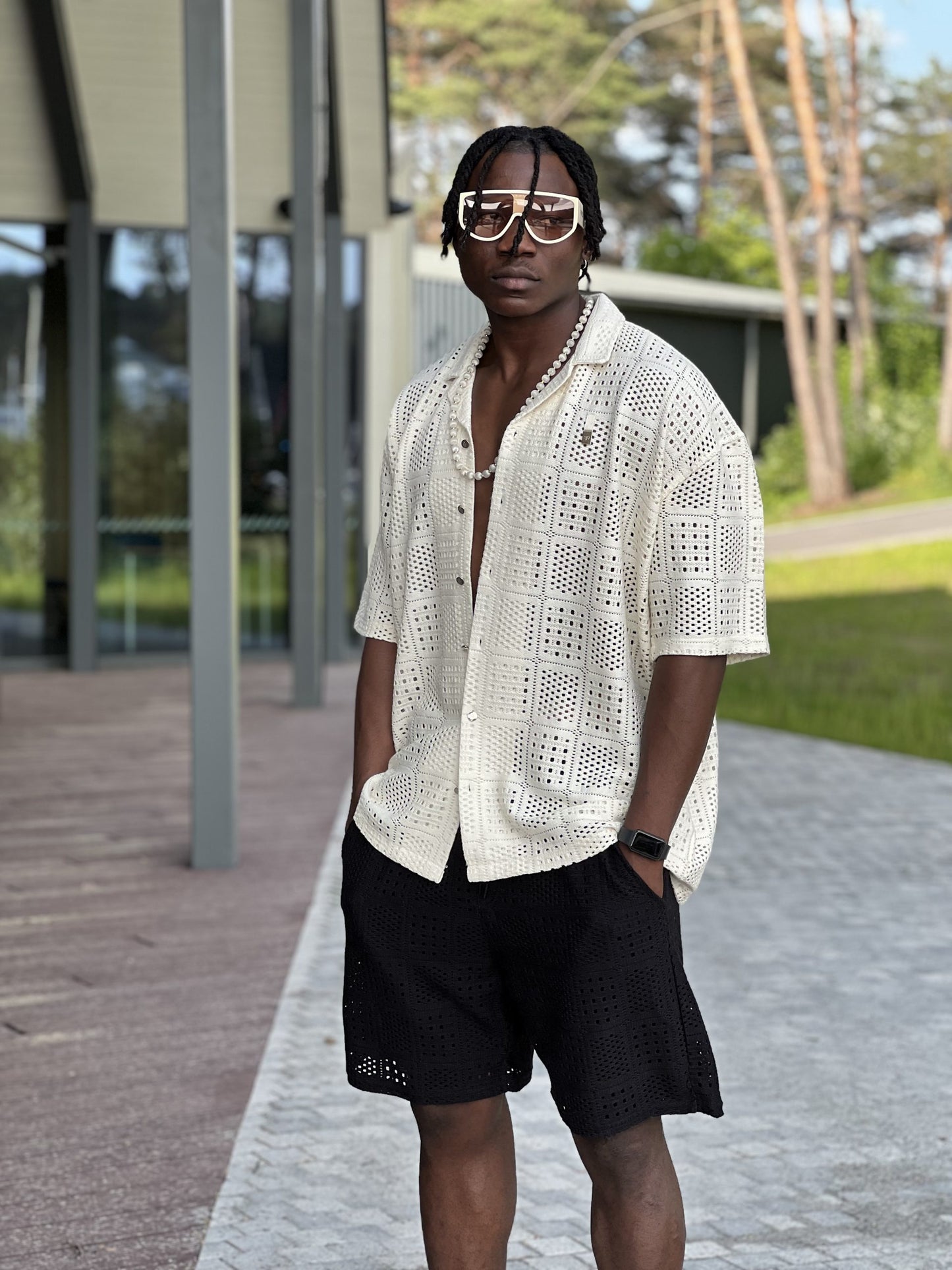 Textured Shirt – Cream-4