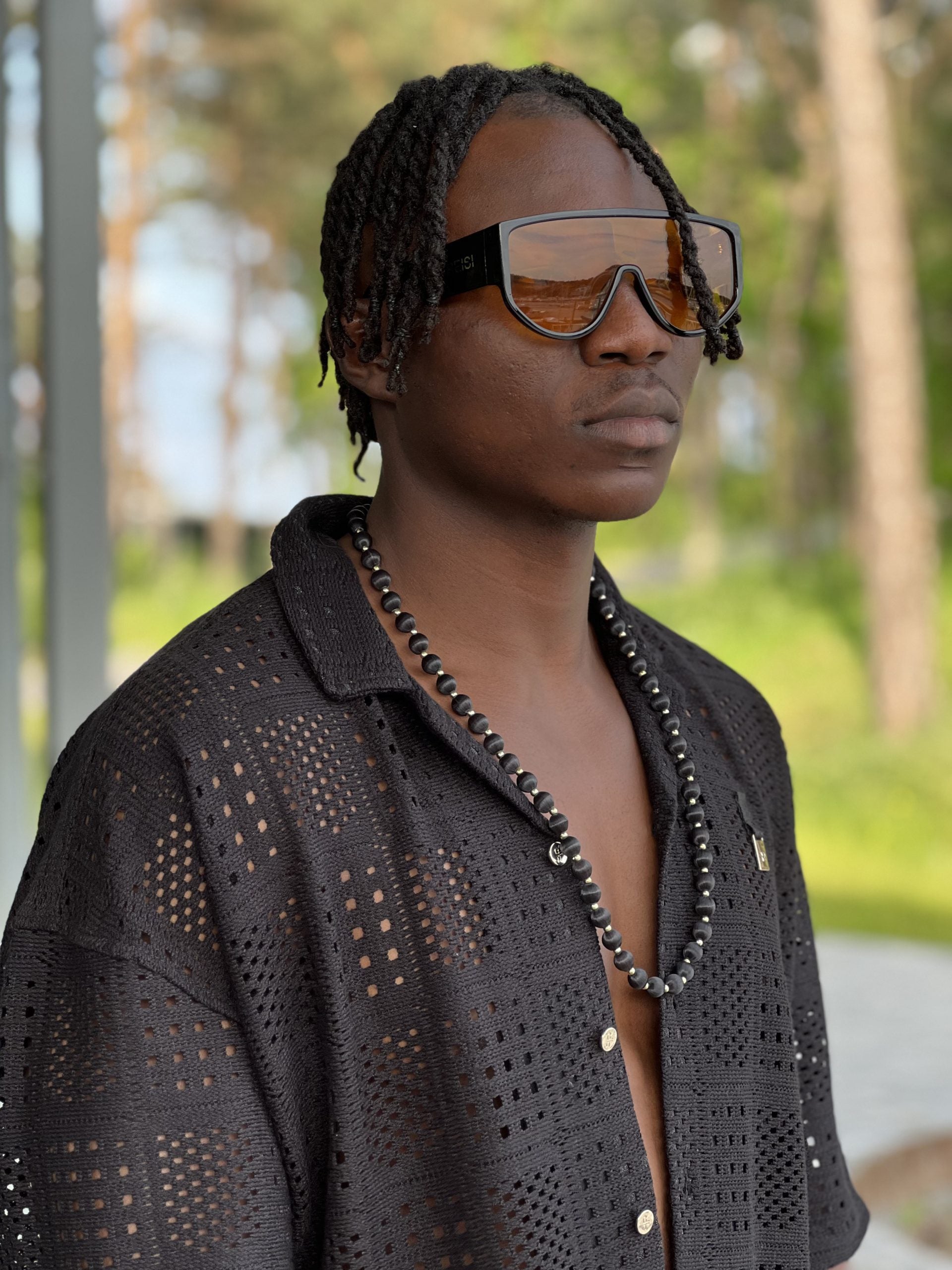 Textured Shirt – Black-0