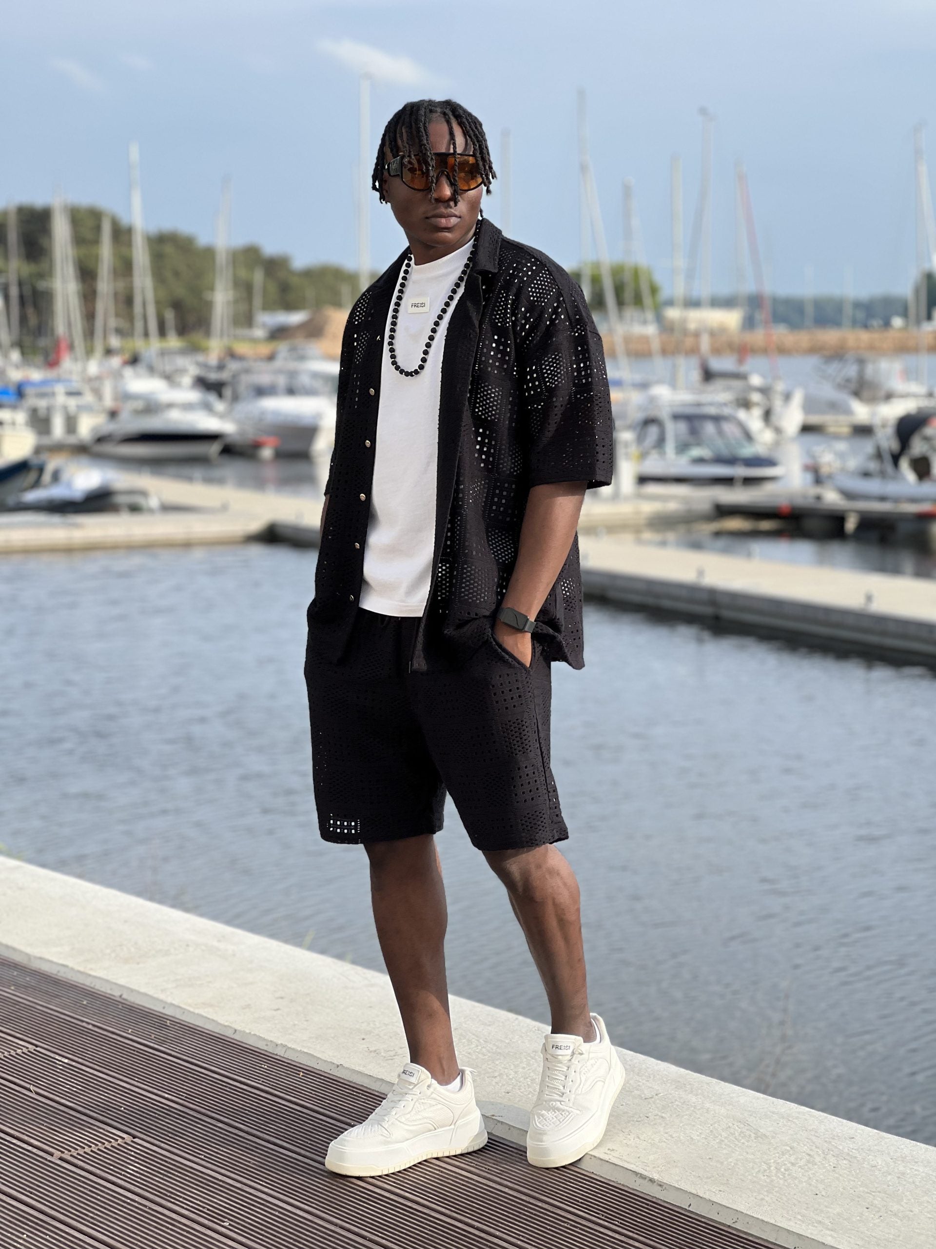 Textured Shirt – Black-5