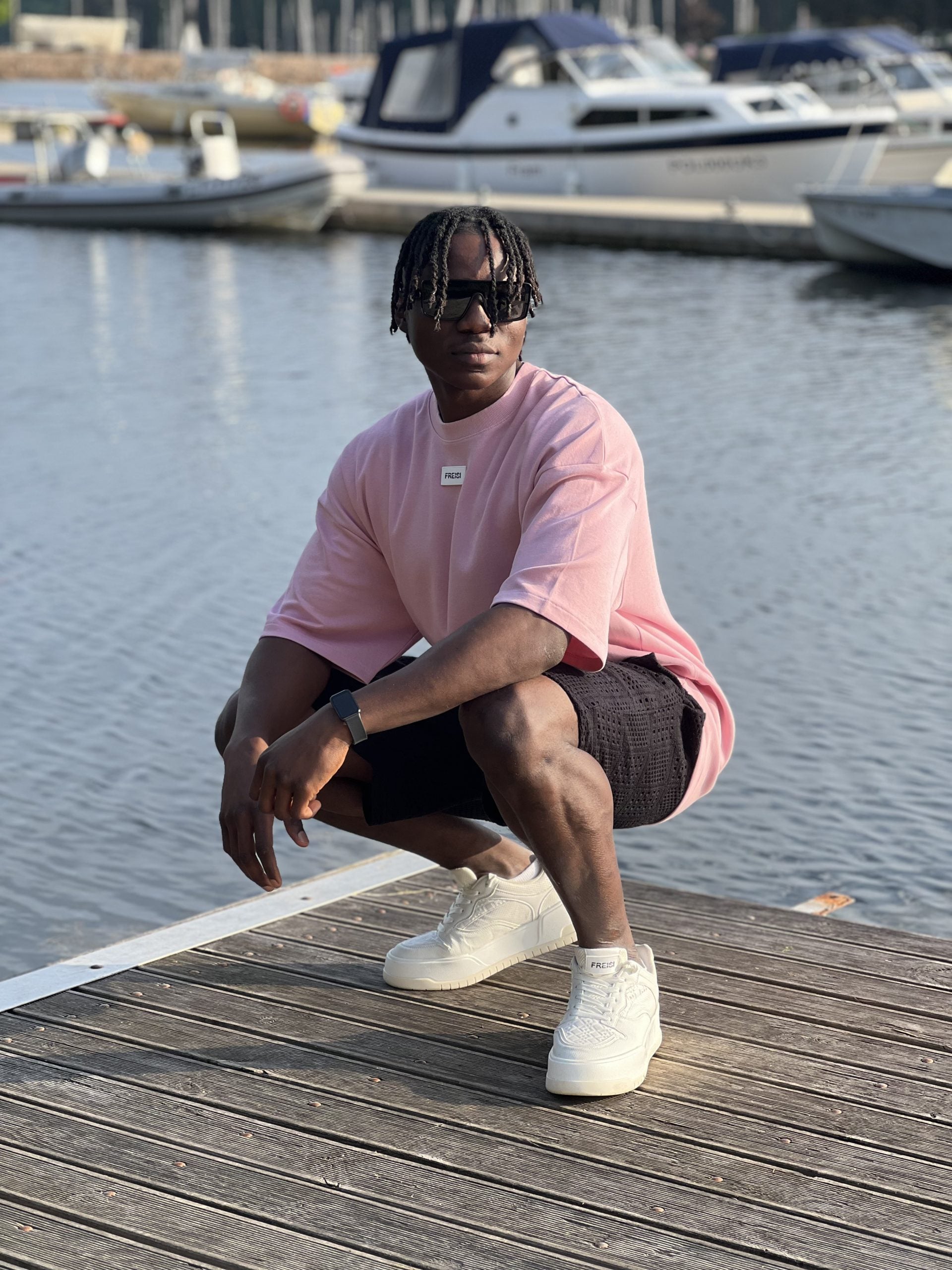 Oversized Pink Tee-7