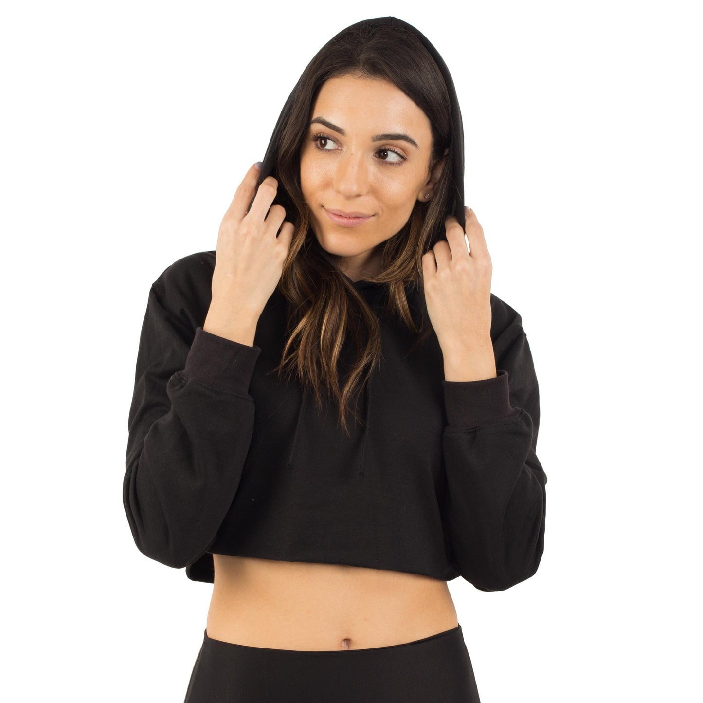 6036 - Women's Cropped Fleece Hoodie-2