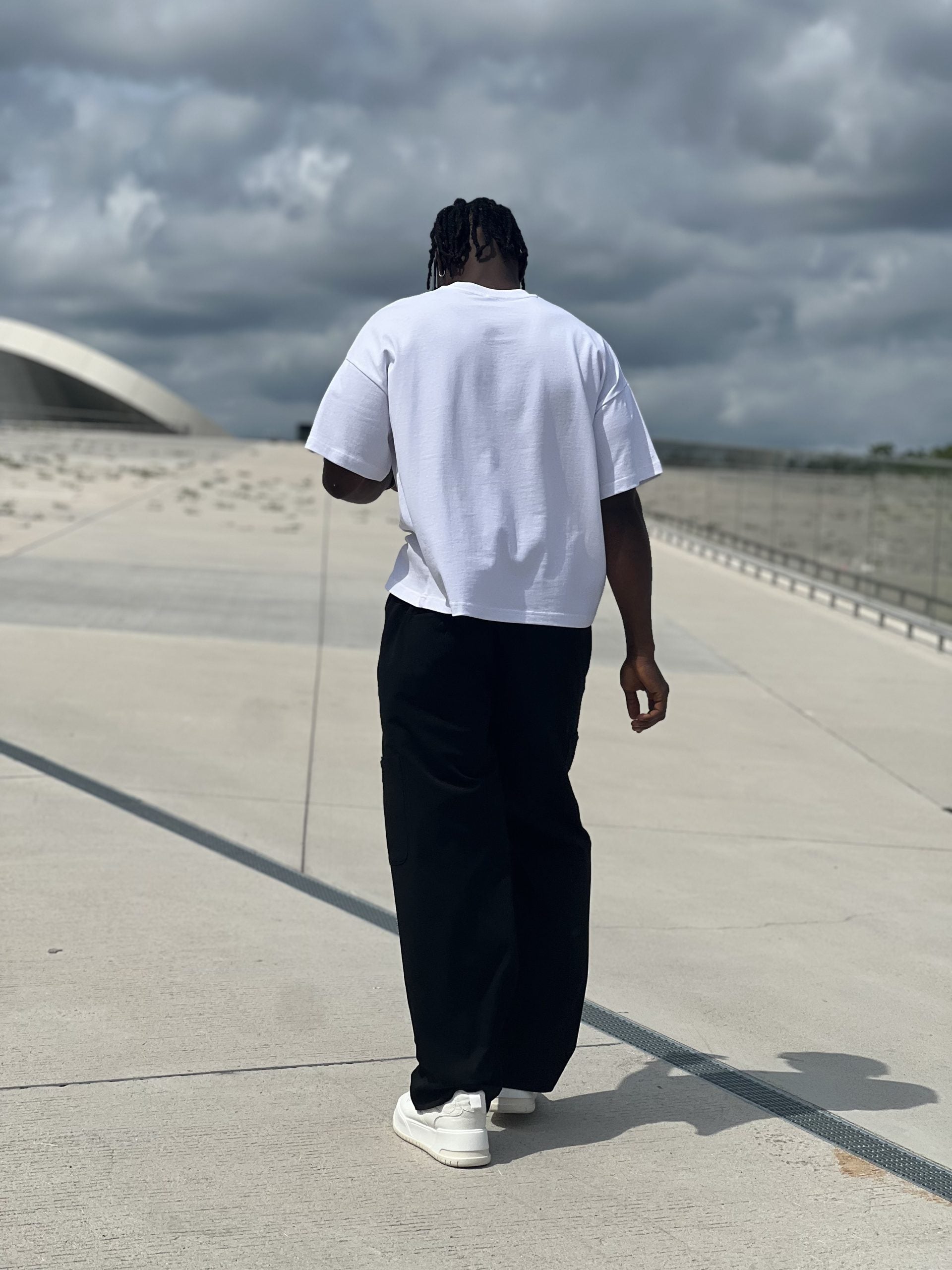 Oversized Tee with Tag-4