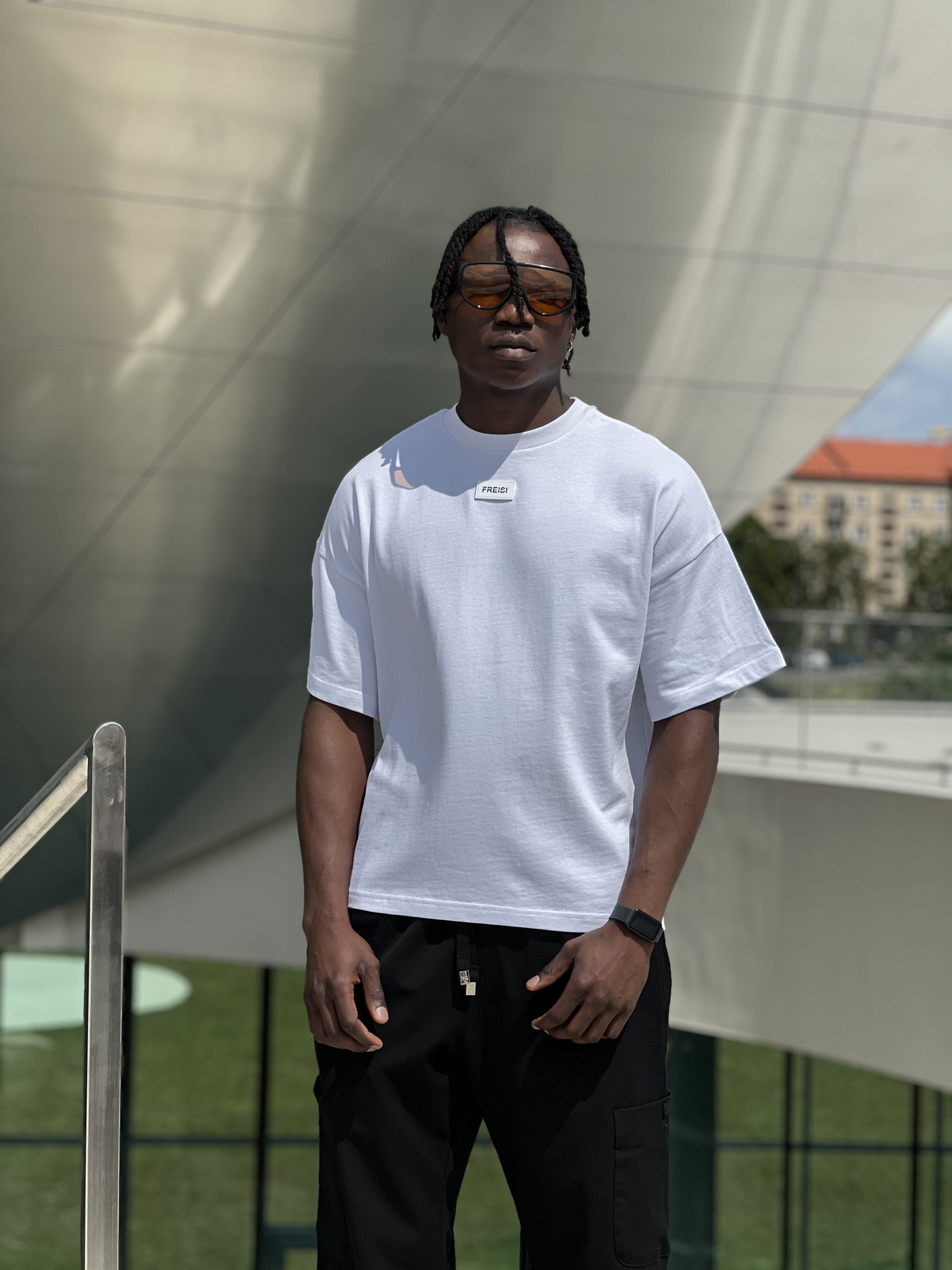 Oversized Tee with Tag-2